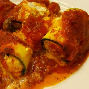 Eggplant Involtini made with zucchini this time :)